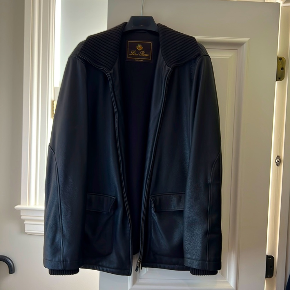 Loro Piana men’s driving coat leather excellent condition. Original price 7000.